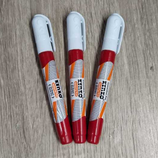 

Tipe X Cair Kenko KE-301 Correction Pen KE 301 Merah Panjang