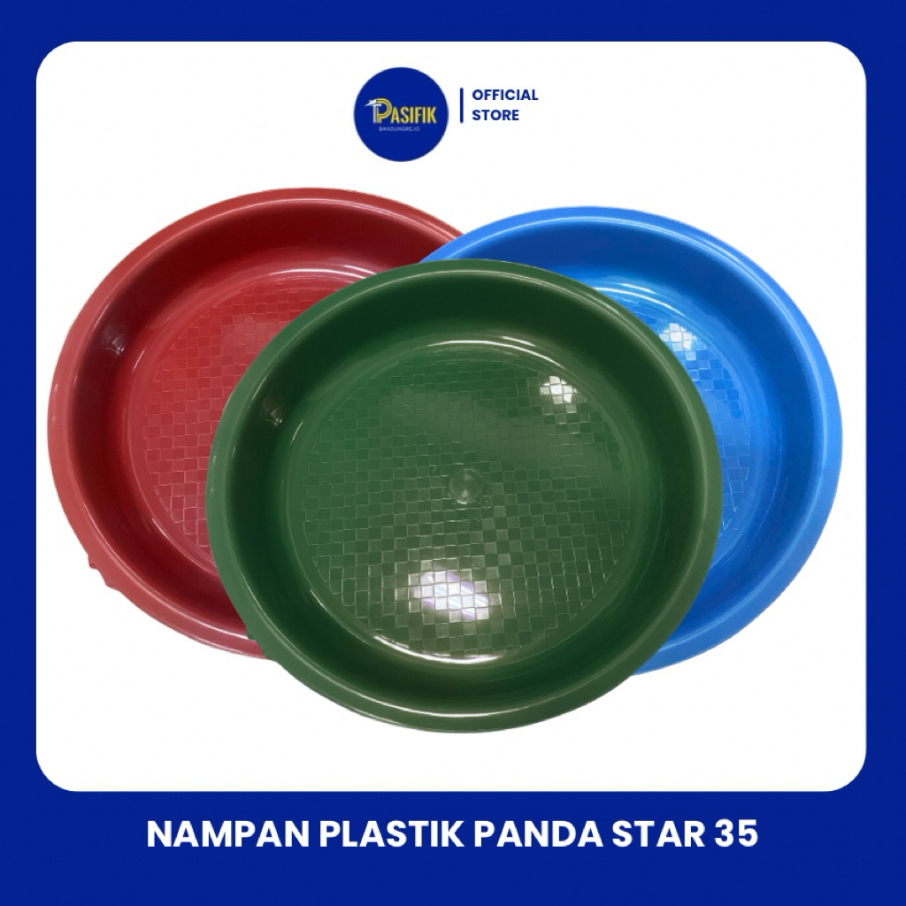 NAMPAN PLASTIK BULAT PANDA STAR 35CM NB-035