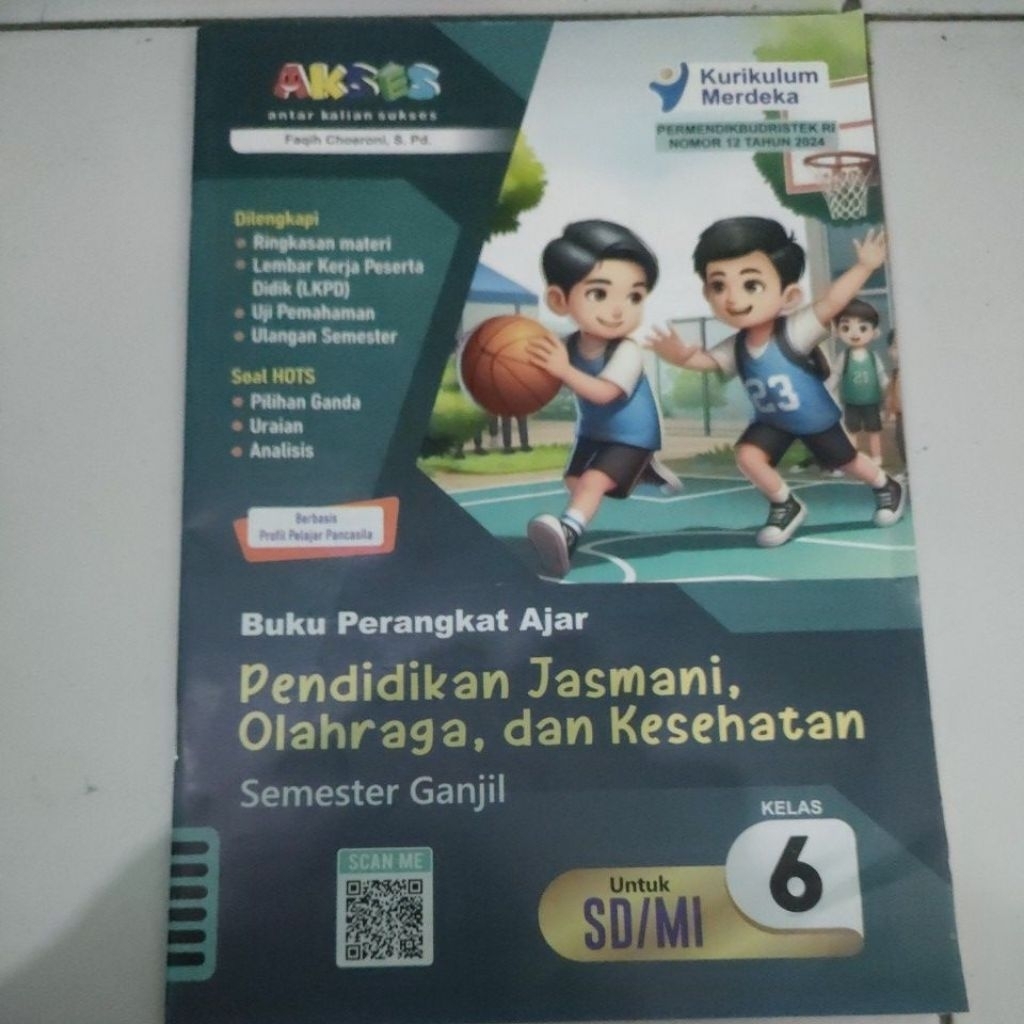 LKS AKSES PENDIDIKAN JASMANI,OLAH RAGA DAN KESEHATAN (PJOK) KELAS 6 SEMESTER 1