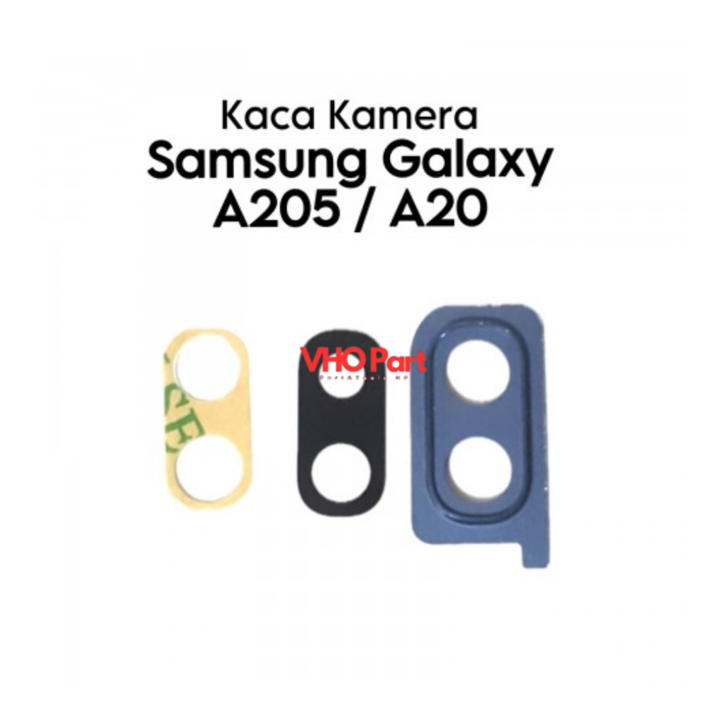 Kaca Lensa Fullset Kamera Belakang Samsung Galaxy A20 2019 / A205 / SM-A205F / SM-A205FN / SM-A205GN