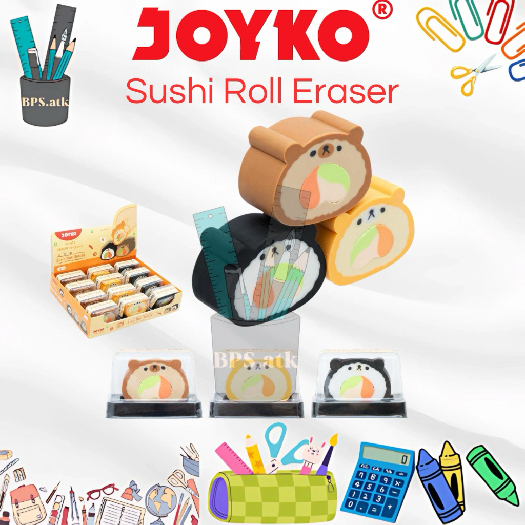 

Eraser ER-153 Sushi Roll joyko penghapus lucu karakter
