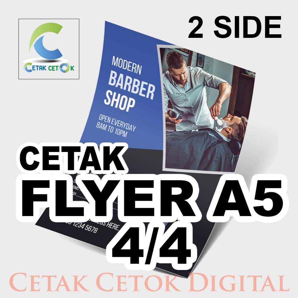 

FLYER A5 4/4 SATUAN, ART PAPER 150GSM HIGH QUALITY & RESOLUTION, MURAH DAN BERKUALITAS
