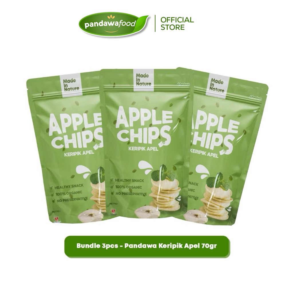 

Bundle 3pcs Keripik Buah Apel 70gr / Oleh-Oleh Khas Kota Batu Malang