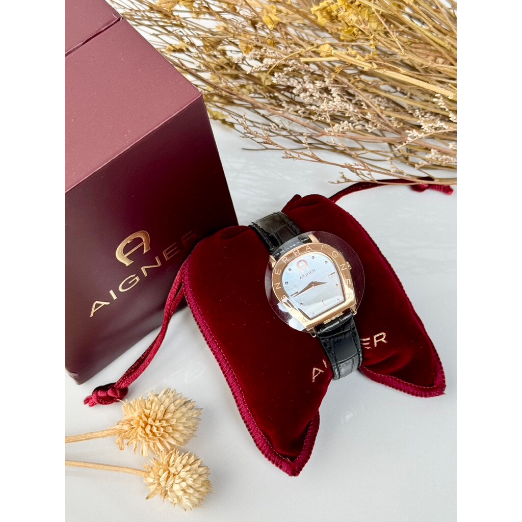Aigner Watch Aosta AGW Rose gold two strap black/drakbrown