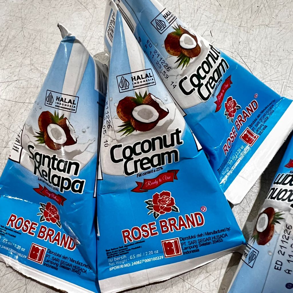 

PAKET HEMAT GROSIR 10 bks - 10 Pcs Santan Rosebrand 65 gram Bungkusan HALAL GURIH ENAK ASLI KELAPA