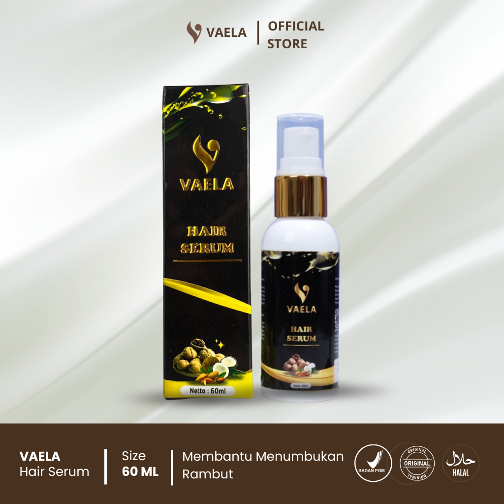 Vaela Hair Serum - Serum Membantu Merawat Menumbuhkan Menebalkan Melebatkan Rambut Mengurangi Keront