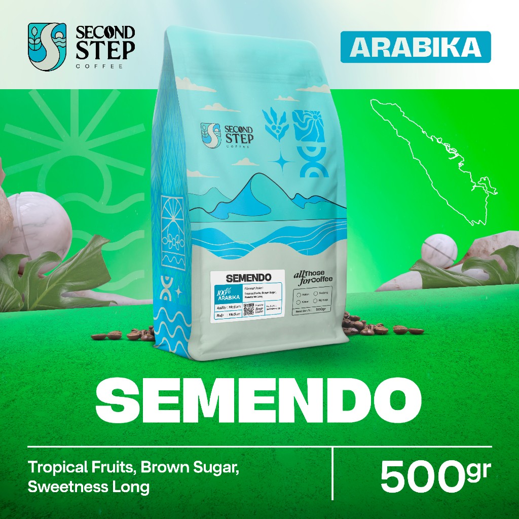 

Biji Kopi Bubuk Arabika Semendo Arabica Coffee Roast Beans 500gr Bean