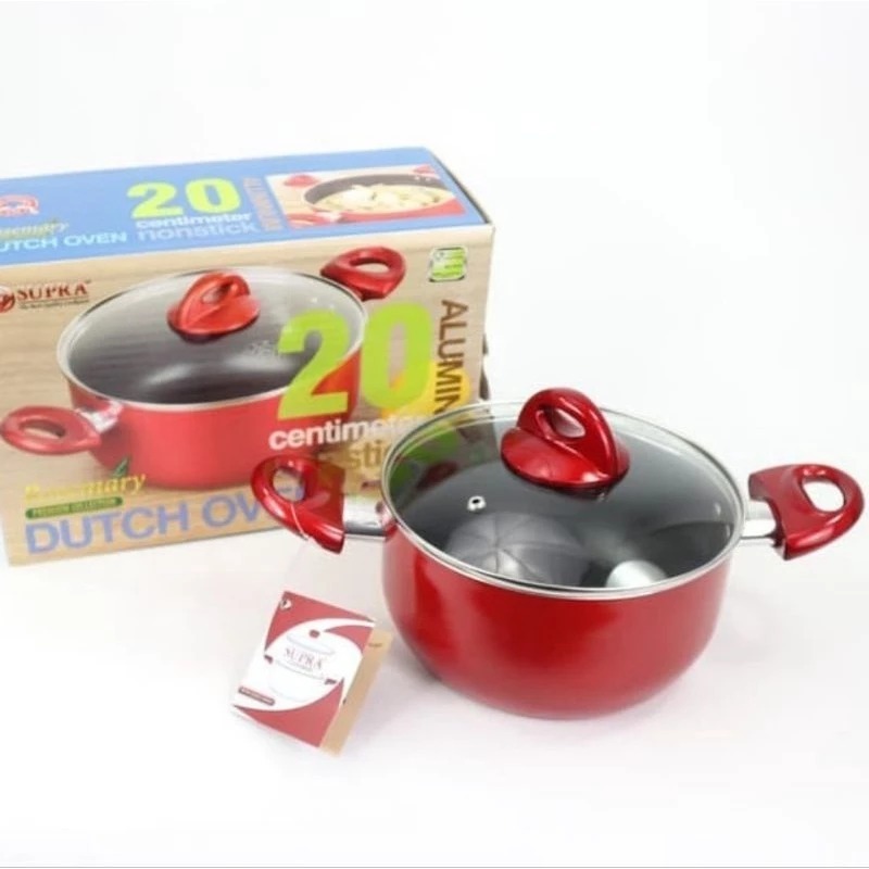 UnikOfficial - PANCI DUTCH OVEN SUPRA 21 CM TEFLON ROSEMARY TANPA TUTUP KACA
