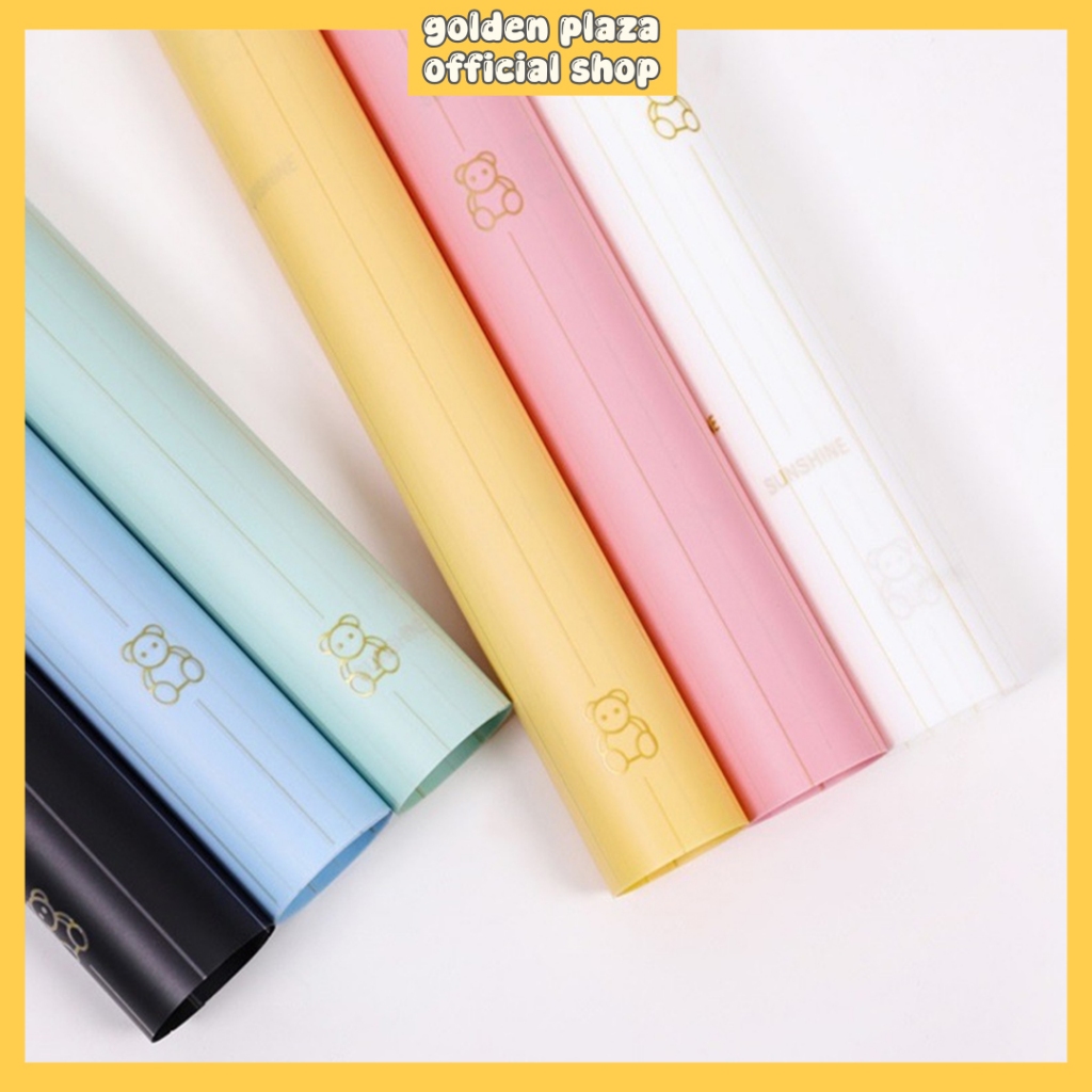 

20 LEMBAR Kertas Buket Bunga Motif Bear Flower Wrapping Paper Bear Kertas Bunga Florist Motif Beruang KB6096