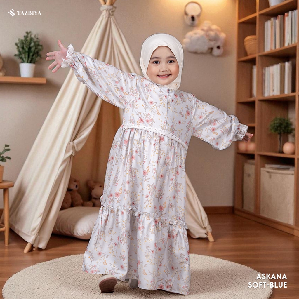CUCI GUDANG TAZBIYA Gamis Anak (1-3 Tahun) Gamis Anak Perempuan Dress Anak Terbaru 2025 Dress Anak
