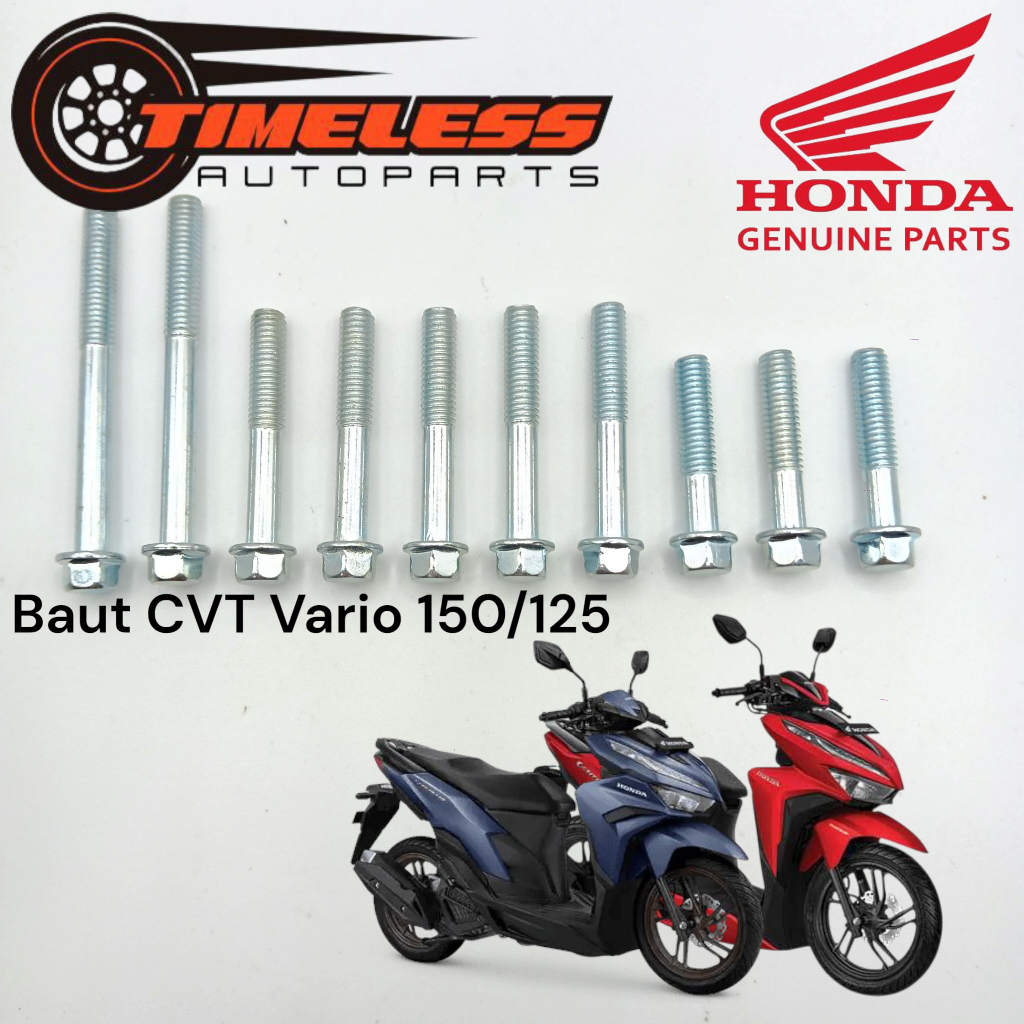 1 Set Baut Blok CVT HONDA Vario 150 Vario125 Baut CVT HONDA VARIO 125/150 Original Genuine Parts