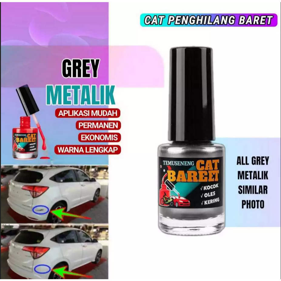 Cat Oles Abu Metalik - Penghilang Baret Mobil Motor