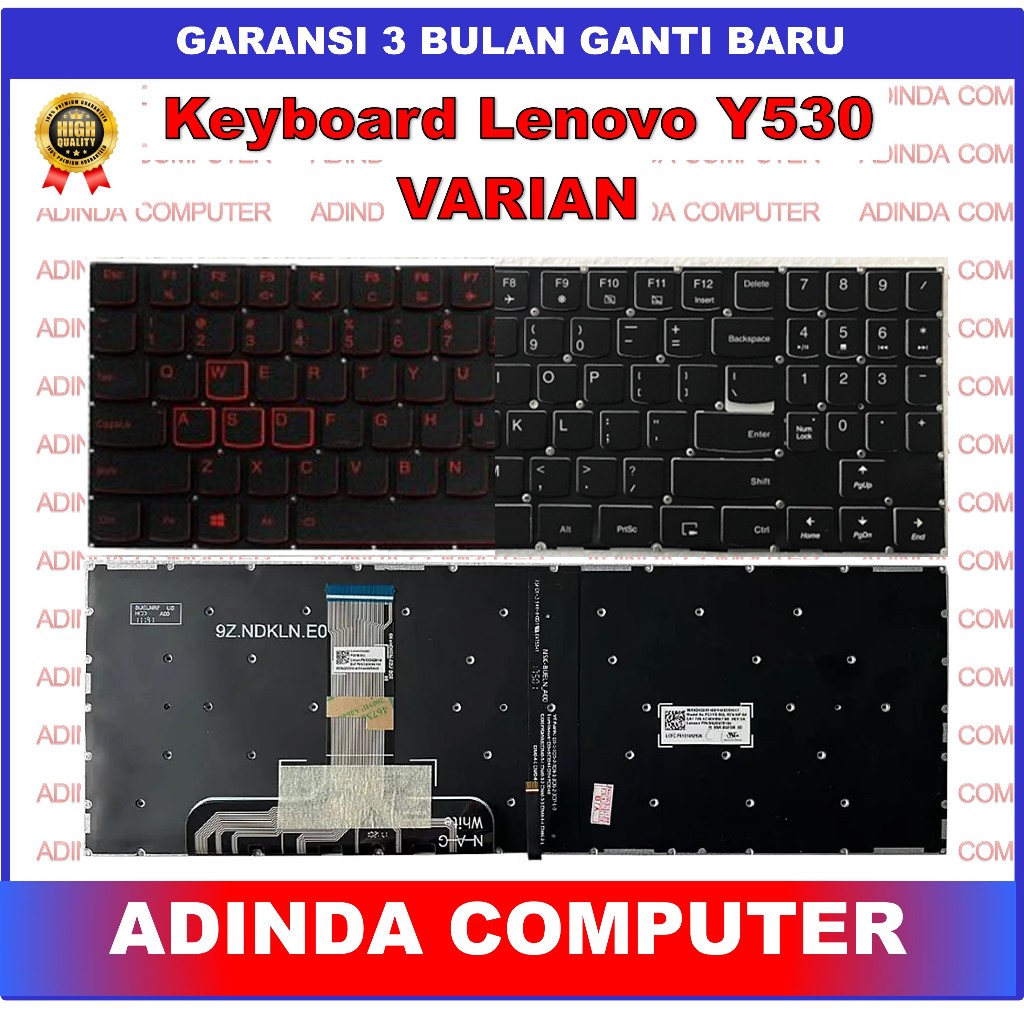 Keyboard Lenovo Legion Y530 Y530-15 Y530-15ICH Y530-15ICH-1060 Y530P Y7000P  RGB Backlight Backlite