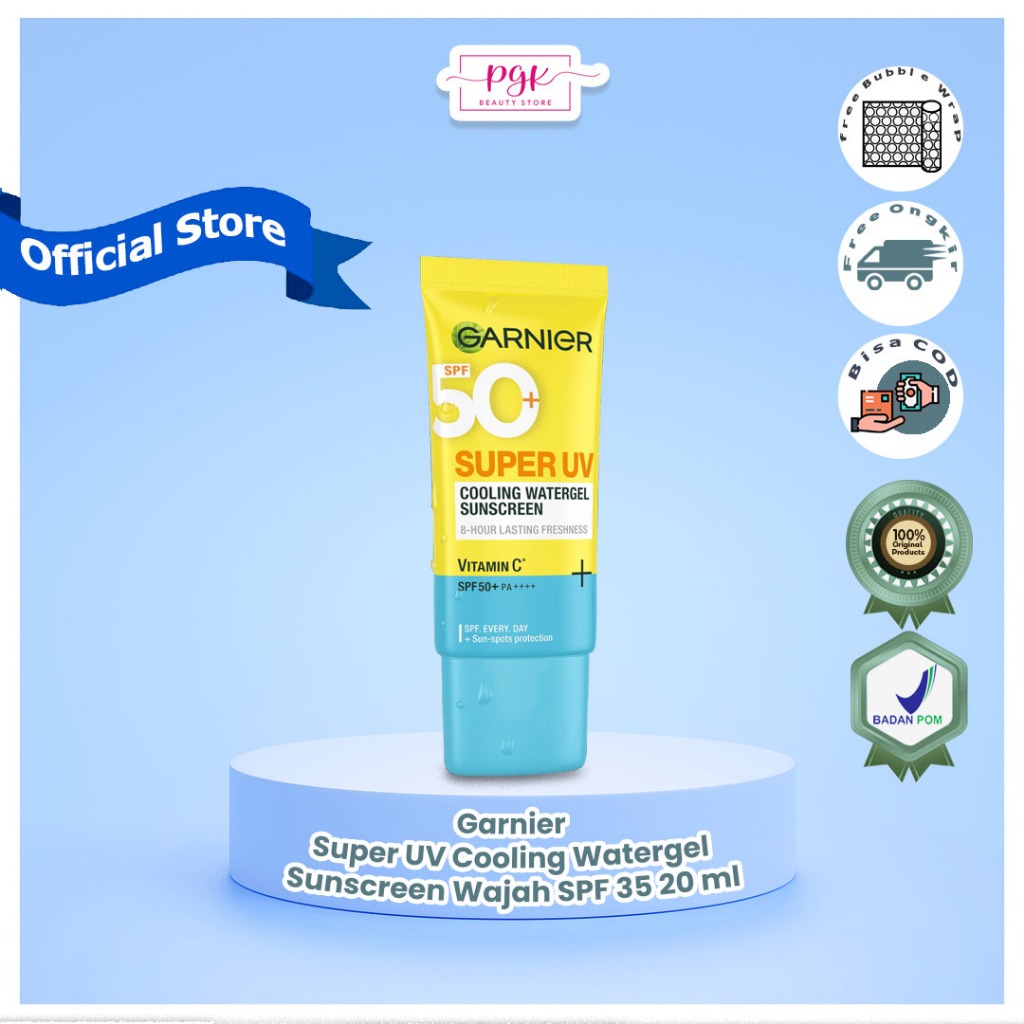 Garnier Super UV Cooling Watergel Sunscreen Wajah SPF 35 20 ml