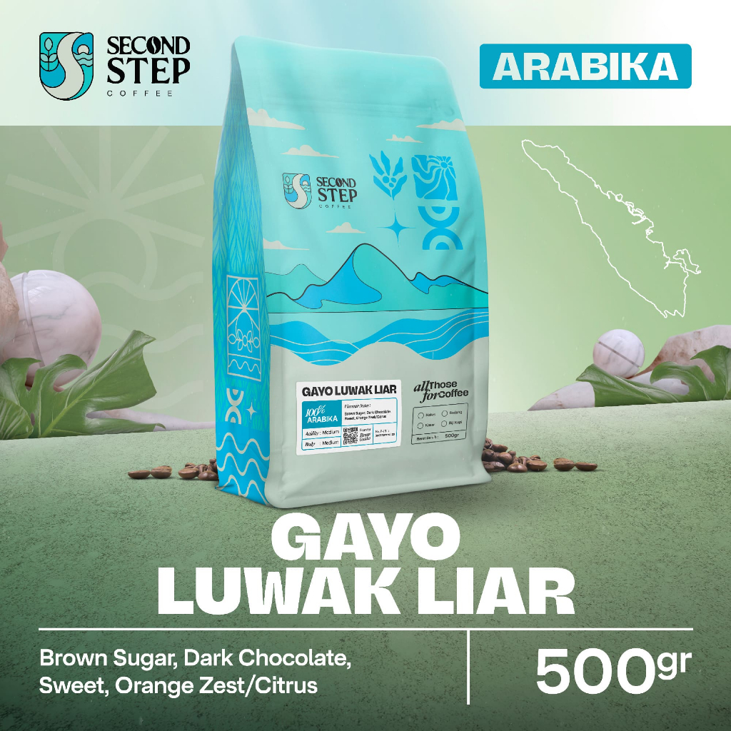 

Biji Kopi Luwak Liar Arabika Gayo Aceh Arabica Coffee Roast Beans 500 Gram