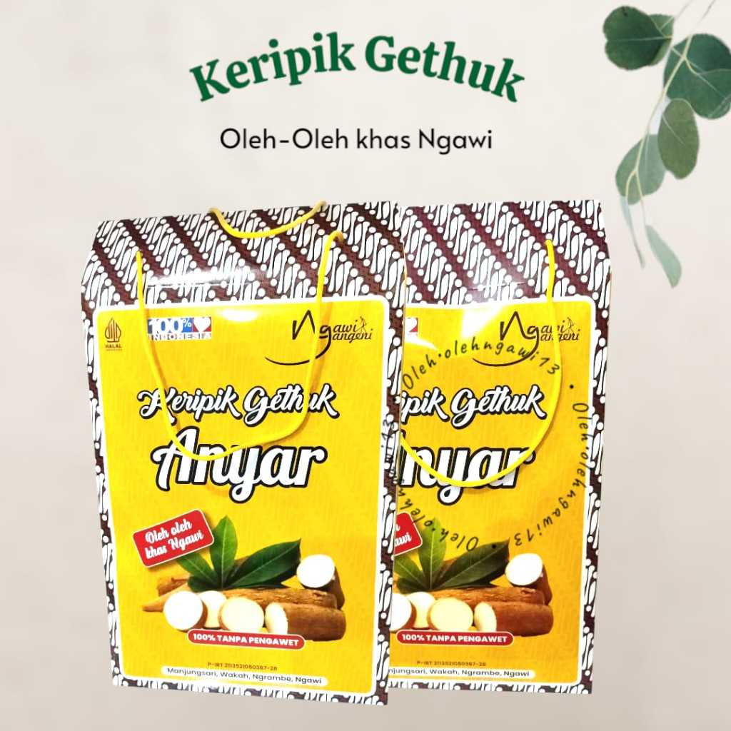 

KERIPIK GETHUK ANYAR, KERIPIK GETHUK, OLEH OLEH KHAS NGAWI