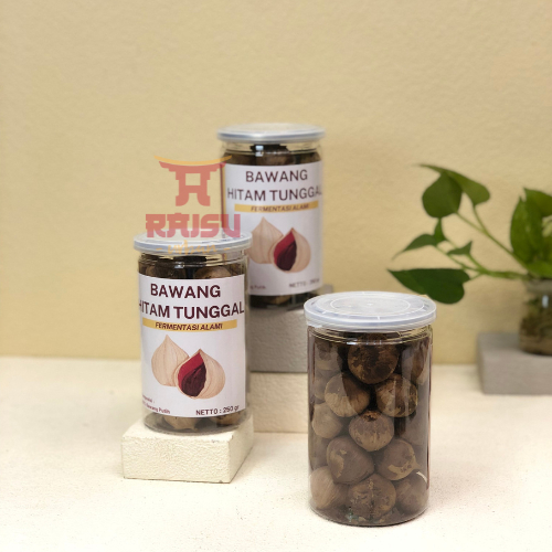 

BLACK GARLIC TUNGGAL PREMIUM QUALITY – BAWANG HITAM SIAP KONSUMSI, SOLO GARLIC FERMENTASI ALAMI TANPA PENGAWET SUPERFOOD