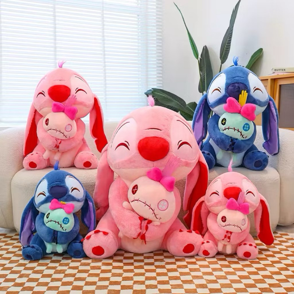 Boneka stitch peluk mainan import lucu mainan boneka lilo stitch