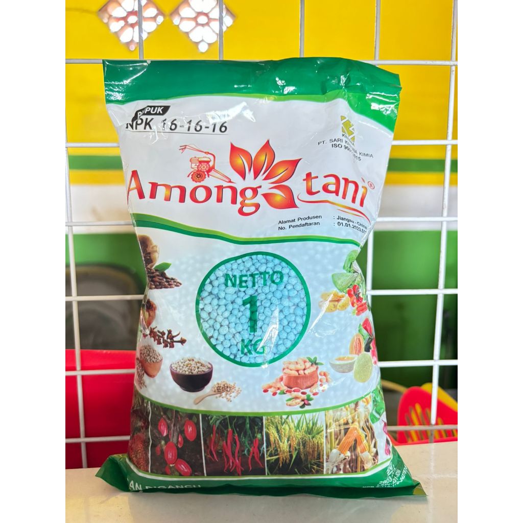 Pupuk npk 161616 among tani repack 1kg