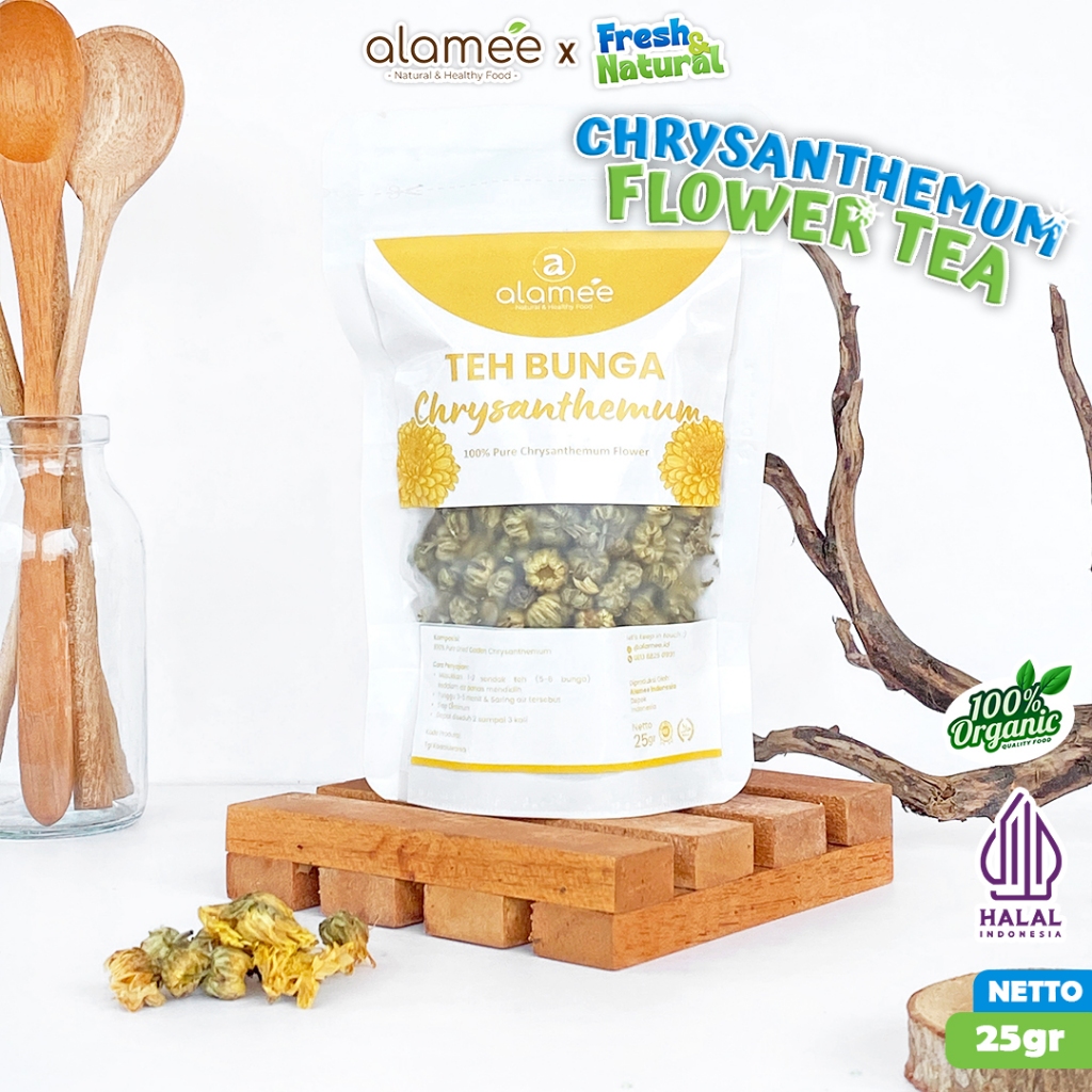 

ALAMEE Teh Bunga Chrysanthemum Tea Krisan Golden Crysant Herbal Organik 25g fresh and natural