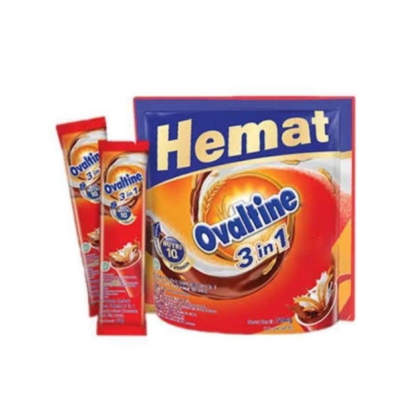 

Ovaltine 3in1 Susu Bubuk Coklat 594gram isi Stik 33gx18sachet produksi THAILAND