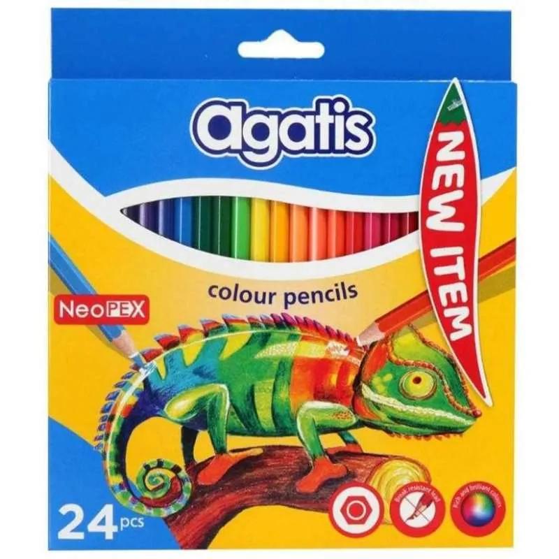 

Pensil Warna AGATIS NEOPEX PERMANENT COLOUR PENCIL 24 Warna (NEW EDITION)