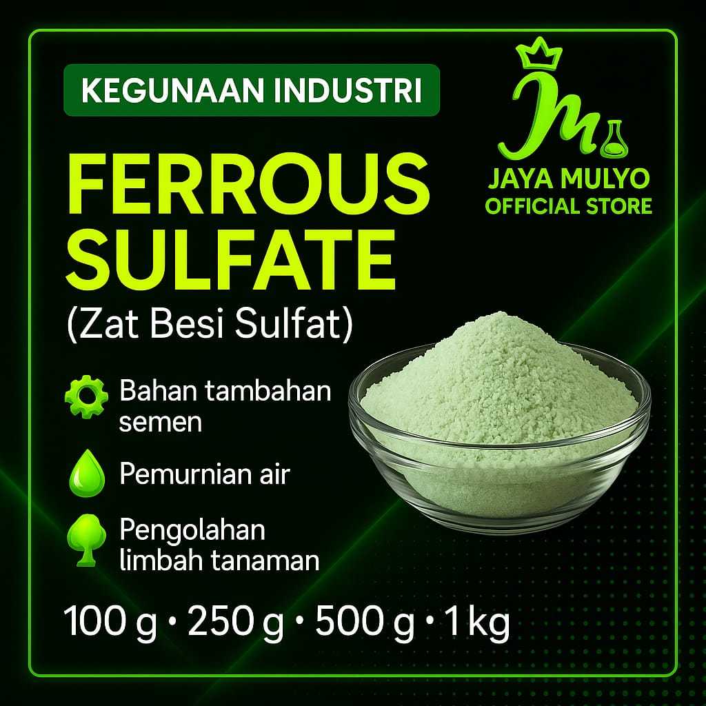 Ferrous Sulfate Heptahydrate 1kg / Ferrosulfate / FeSO4•7H2O