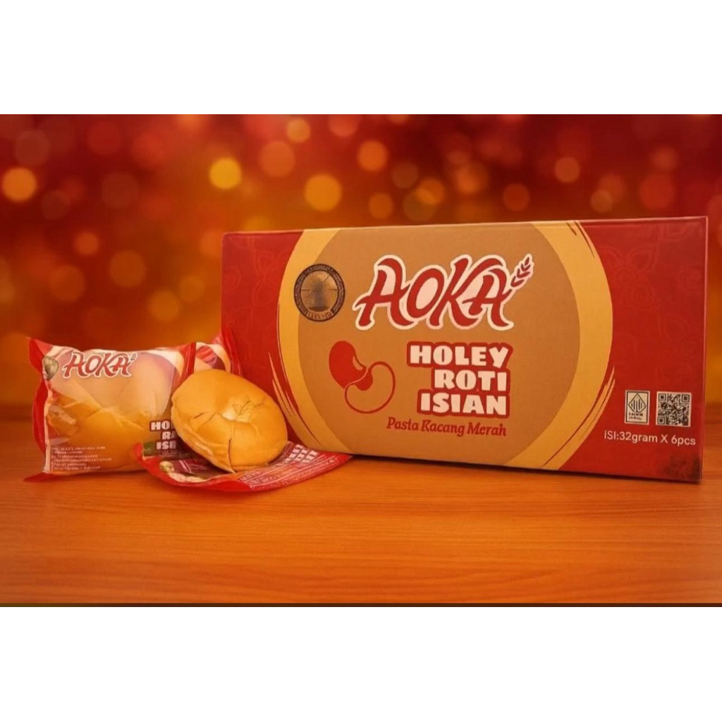 

Roti Aoka Holey Rasa Kacang Merah { 60 pcs }