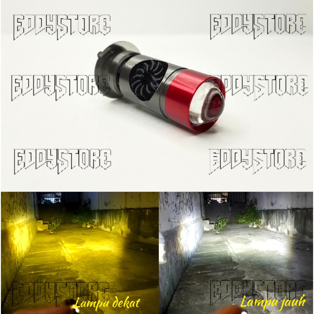 IBRIGHT Lampu Depan H6 Kipas LED Lampu Utama tipe Laser Jauh Dekat