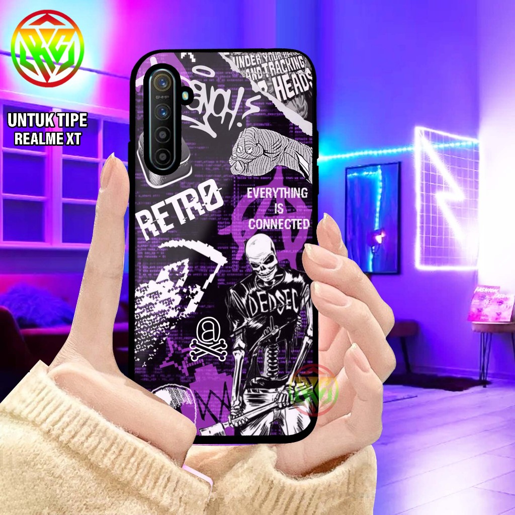 Real Case Realme XT Motif Terbaru - Case hp kilau - New Case Glossy casing Hp Realme XT [Motif AESTH