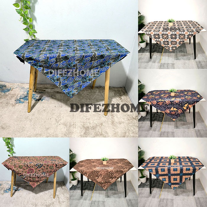 Taplak Meja Kain Batik Segiempat Guru Aesthetic