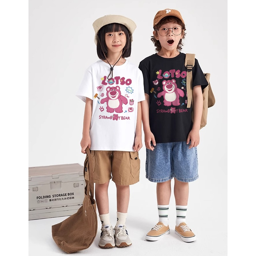 JUNIOR PUTIH TERBARU/Kaos remaja distro/Kaos anak HD cetak 3-12 tahun Motif Lotso