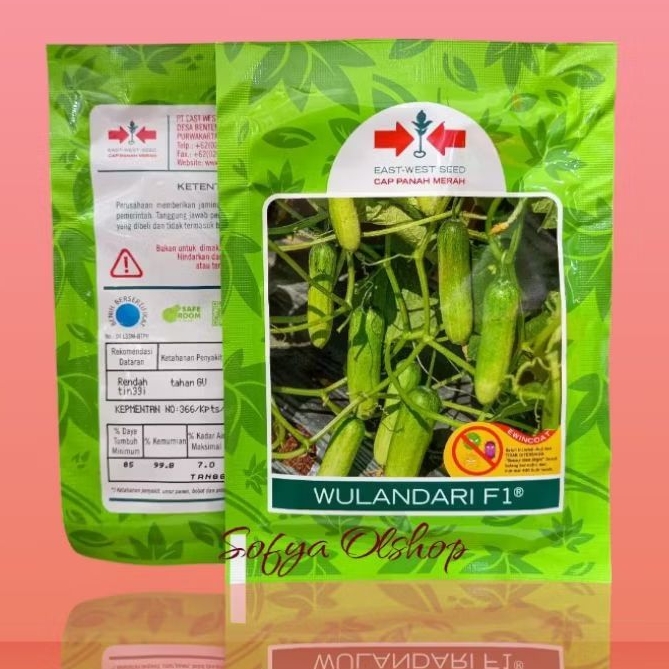 BENIH BIBIT TIMUN WULAN F1 20 GRAM KEMASAN PABRIK PANAH MERAH