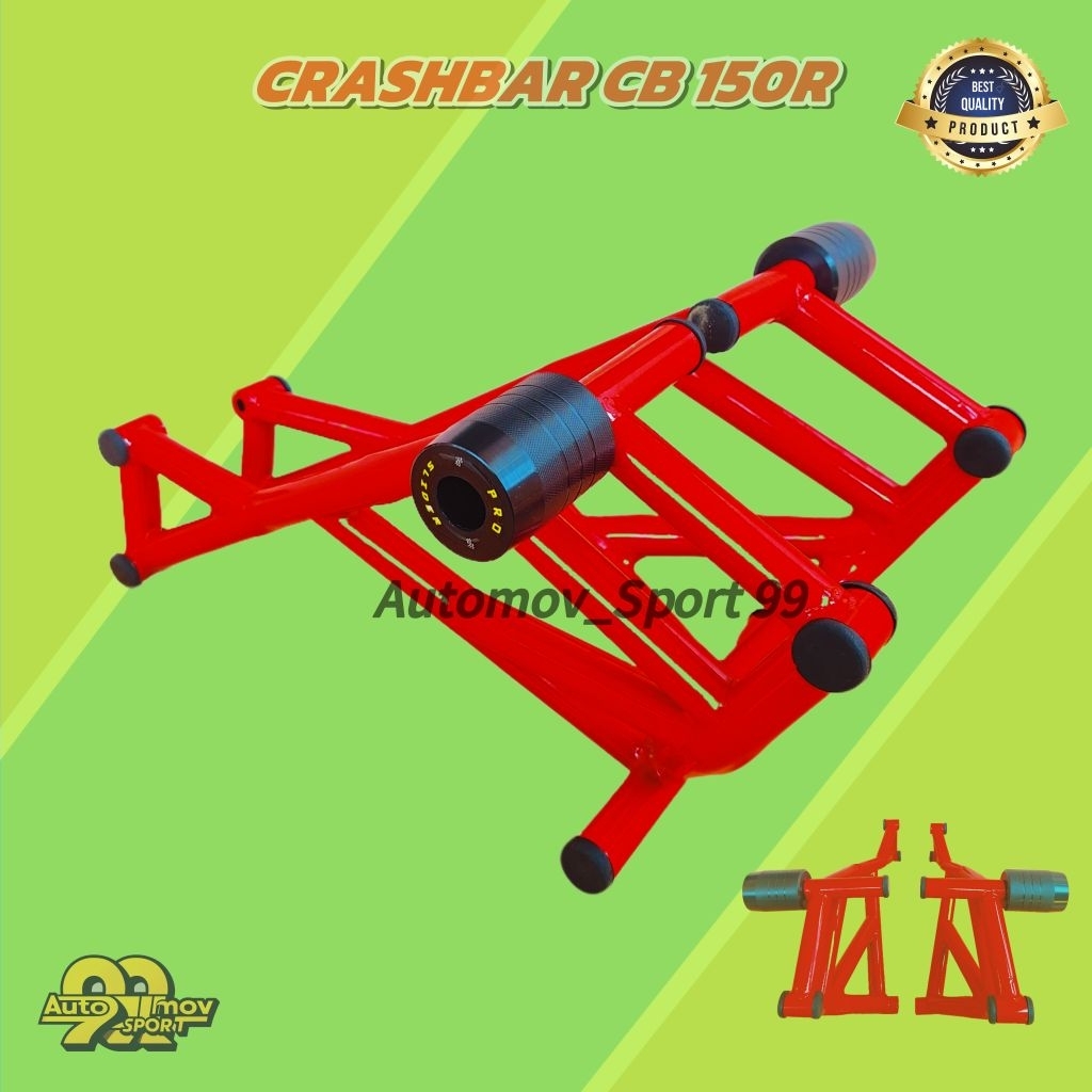Tubular Crashbar New CB150R Old Plus Jalu Slider Agna Aksesoris Pelindung Motor