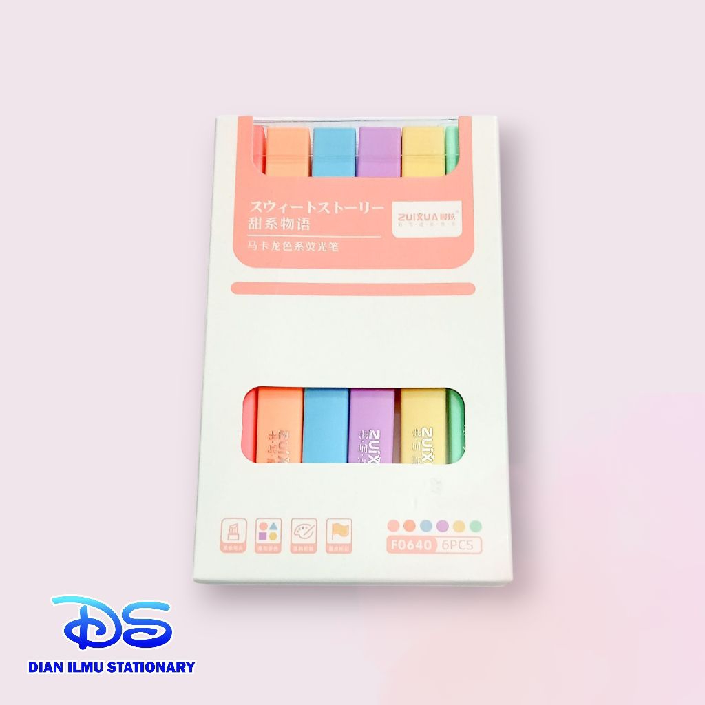 

highlighter stabilo 6warna zuixua F0640