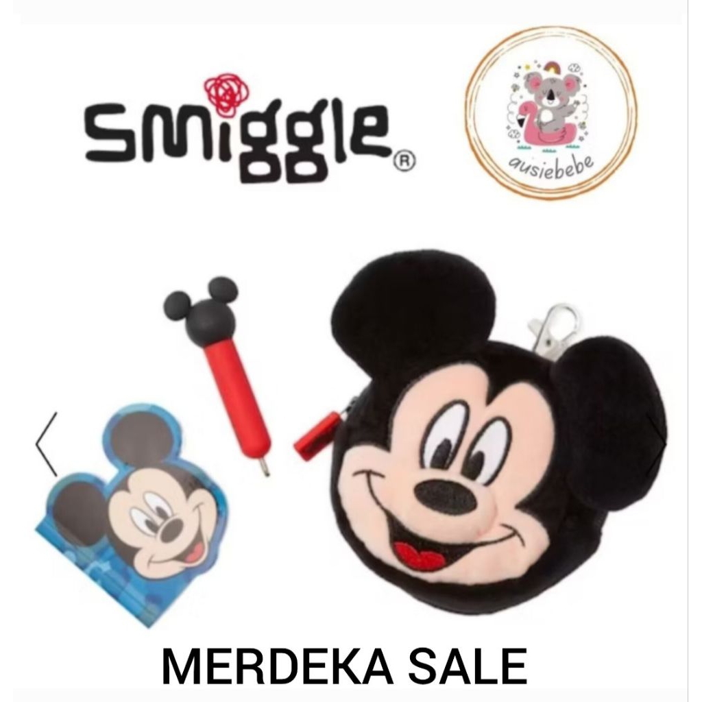 

Smiggle - Mickey Mouse Pen Pals 3 in 1 | Notepad Mini Pen Pal Keyring | ORIGINAL