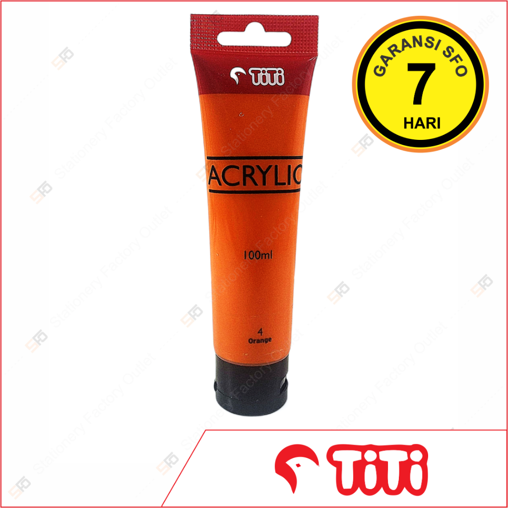 

Cat Acrylic Titi 100ml Satuan 4 - Orange