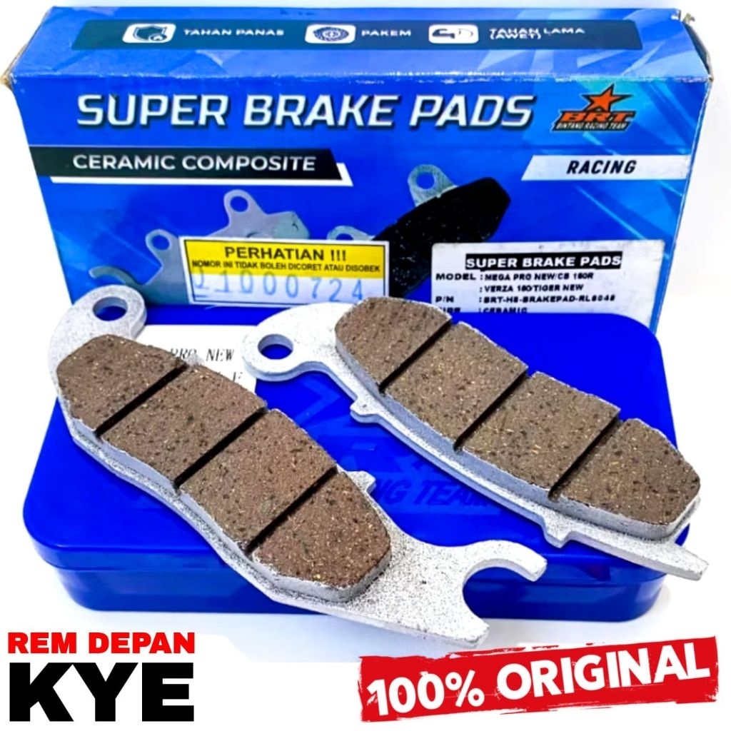 Paket Dispad BRT Kampas Rem Depan Belakang CB CBR 150 CB150R StreetFire CBR150R New Led CB150X