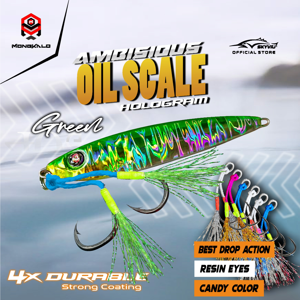 Mongkalo Ambisious Minyak noGID noMotif Candy 30 Hijau