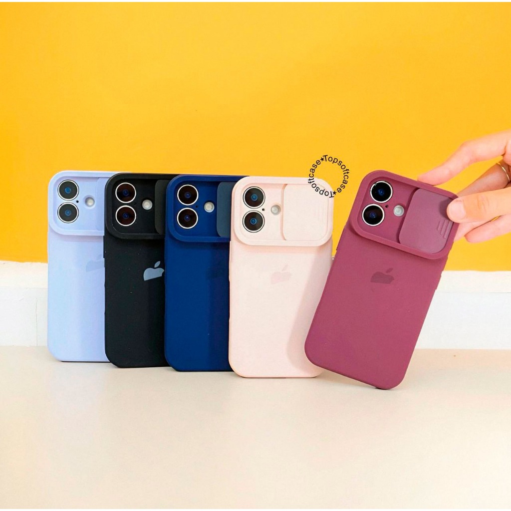 (2)￼(+Packing Box) Bludru Premium Window Slide Camera Case - Softcase/ Casing Hp Compatible For Ip 7