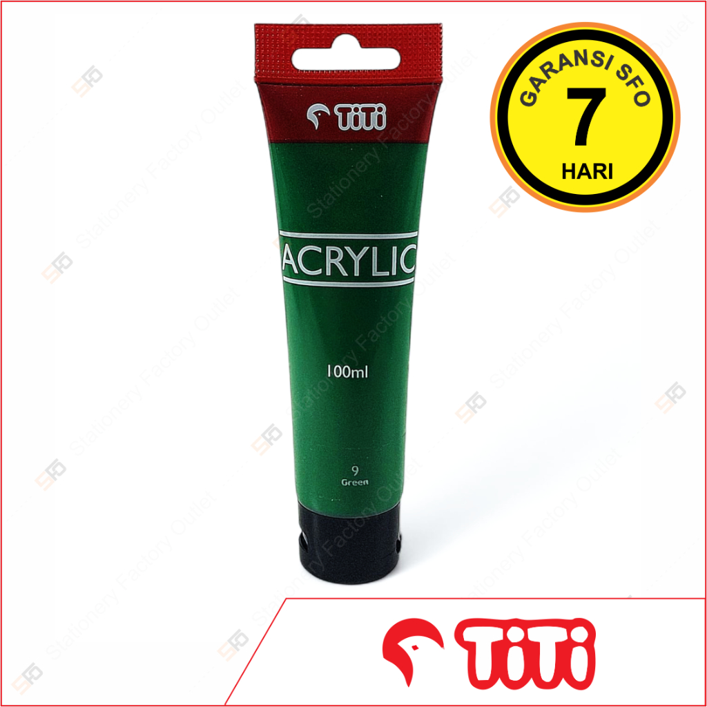 

Cat Acrylic Titi 100ml Satuan 9 - Green - SFO Semarang Official