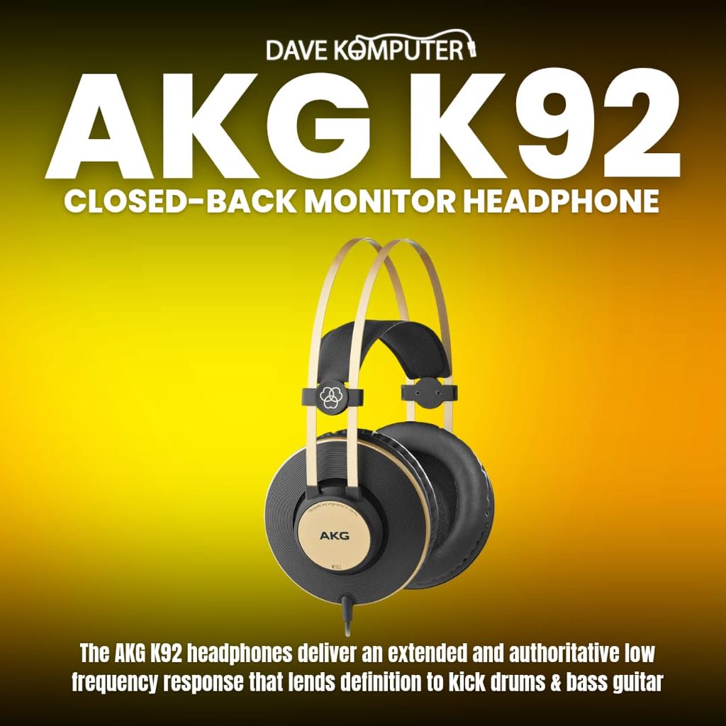 AKG K92 Closed-back Monitor Headphones