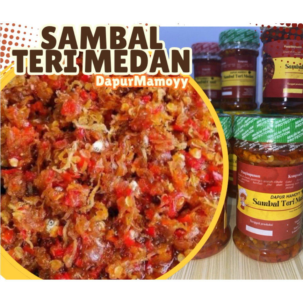 

Sambal Teri medan tanpa MSG berat 150 ML