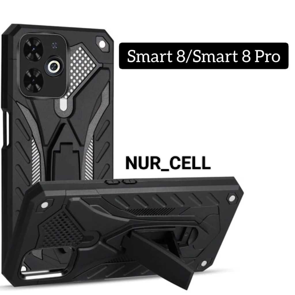 Soft Case INFINIX SMART 8 / SMART 8 PRO / SMART 8 PLUS Soft Case Phantom Style Robot Transformer Sta