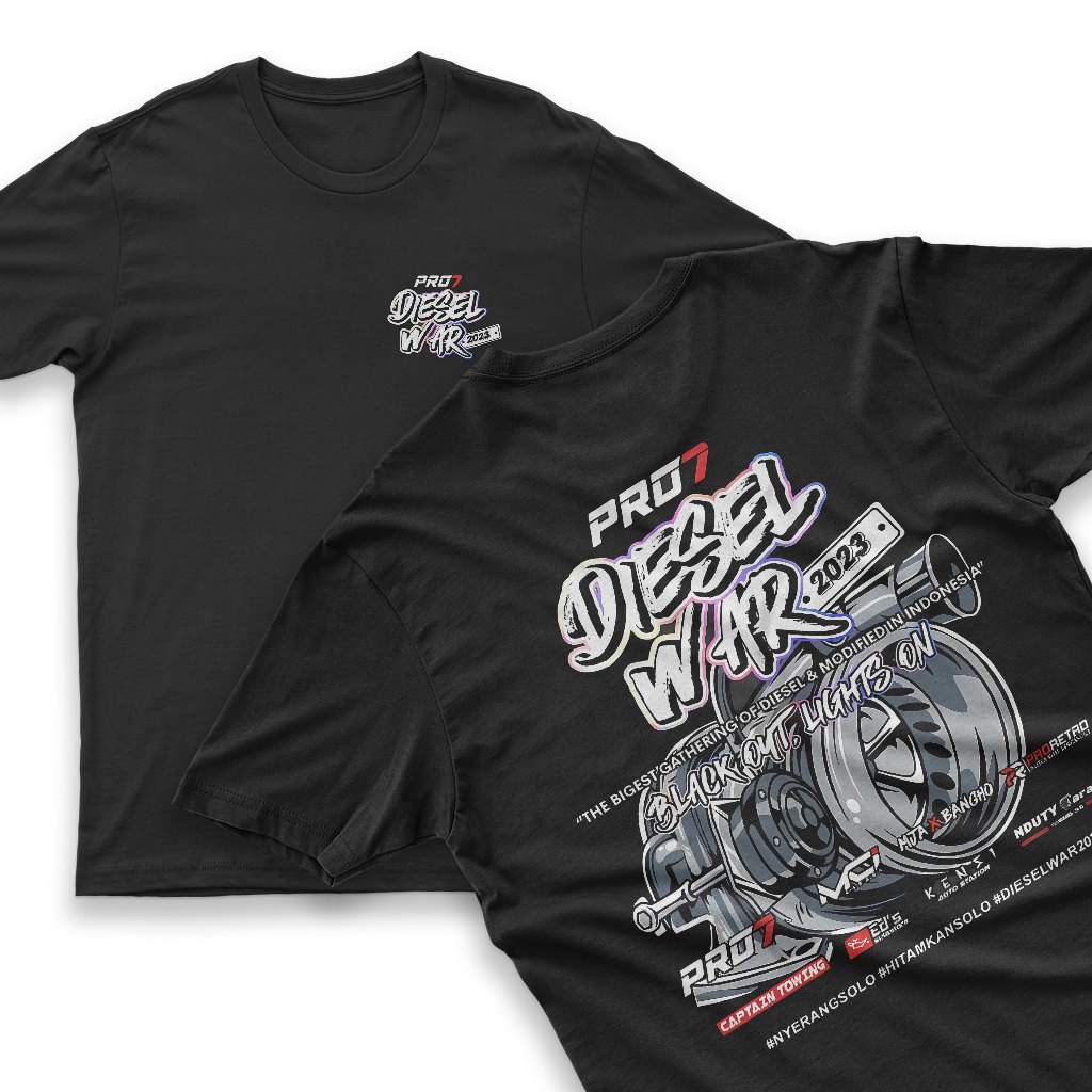 KAOS PRO 7 DIESEL WAR BAJU PRO 7 DIESEL WAR TSHIRT DISTRO 30S
