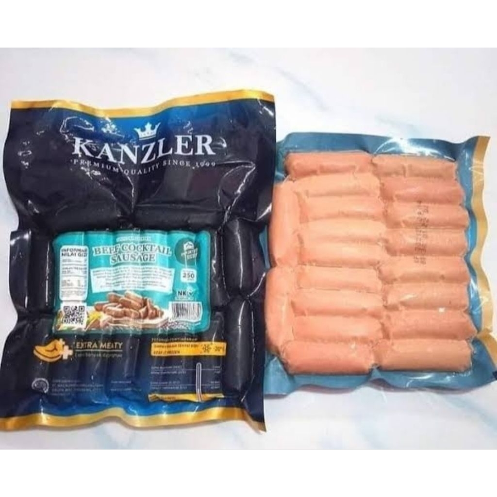 

Sosis Premium Kanzler Beef Cocktail / Kanzler Sosis Daging Premium