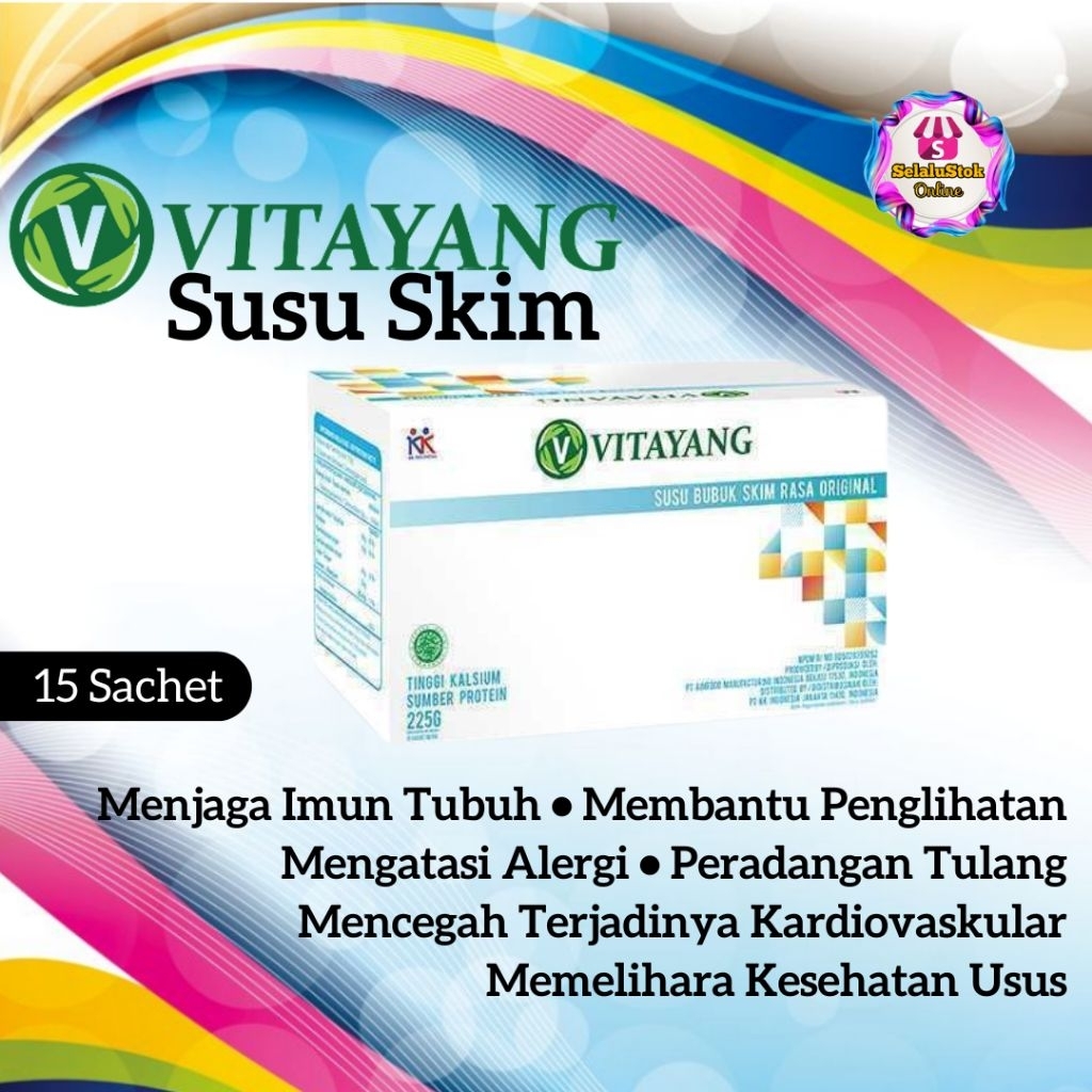 

Vitayang Susu Skim Bubuk Original 15 Sachet | Susu Colostrum KK Indonesia | Tinggi Kalsium Protein