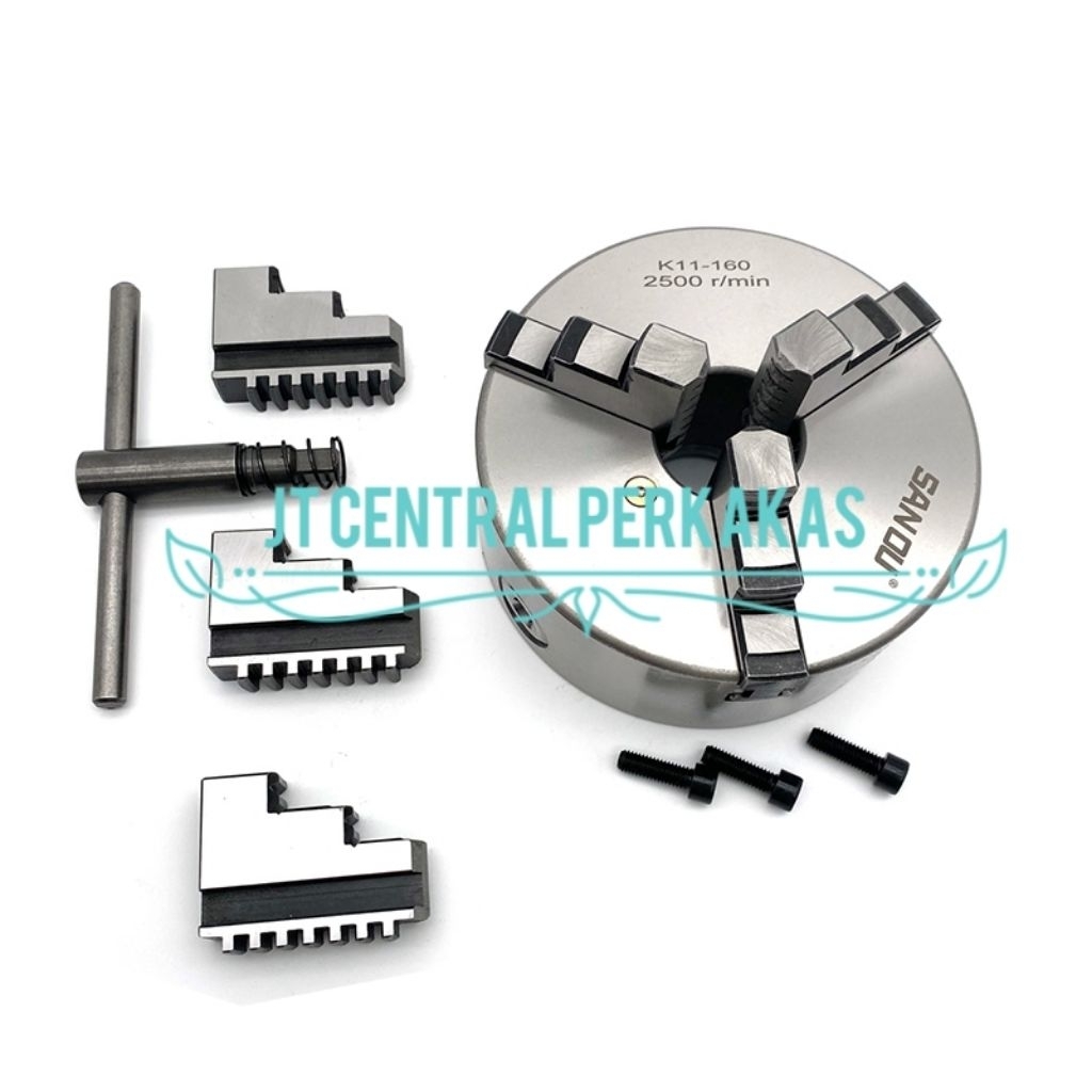 Chuck Bubut 6" (3Jaw) SANOU | Claw Bubut | Catok Kepala Bubut