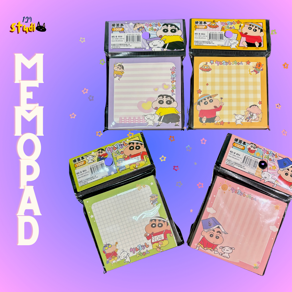 

Sticky Notes/Memopad Mini Karakter Crayon Shinchan/Sinchan | 129 Studio