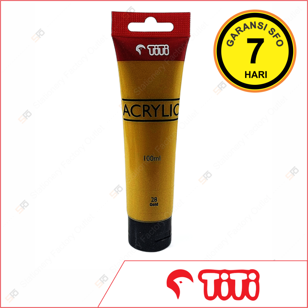 

Cat Acrylic Titi 100ml Satuan 28 - Gold
